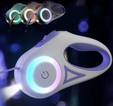 LED Retractable Dog Leash with light for Puppies Small Medium big Dogs Cats Pet