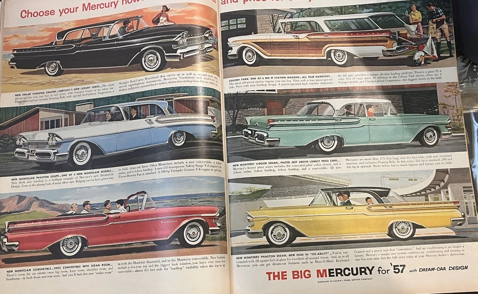 Life Magazine April 29, 1957 Hot Rod Drag Race Cars DON LARSEN SIGNED AD on Back - Image 4 of 4