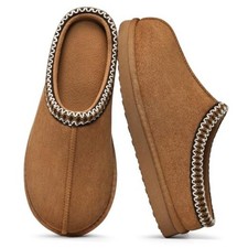 Memory Foam Slippers for Women Cozy Warm House Shoes Indoor and 8.5-9 Chestnut
