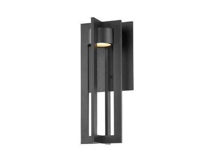 WAC Lighting WSW48616BK Chamber 16'' LED Outdoor Wall Light Matte Black
