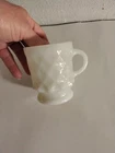 Vintage Fire King Kimberly Diamond Coffee Cup/Mug 8 oz White Milk Glass