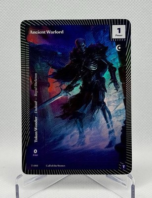 Wonders of the First Ancient Warlord Call of the Stones Token Wonder T-001 Foil