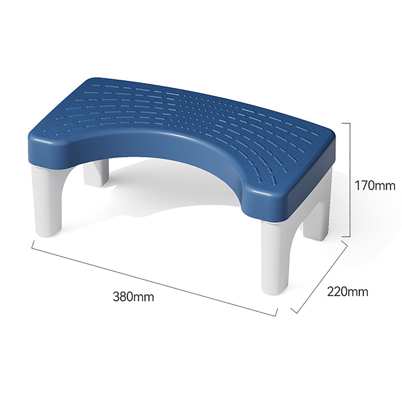Toilet Poop Foot Stool Strong Load Bearing Capacity Stable PP Thick Toilet Stool