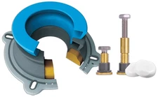 All-in-One Toilet Installation Kit, Perfect Seal Wax Ring  Zero Cut Bolts, To...