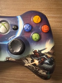 Microsoft Xbox 360 Spartan Edition Controller Halo 3 Edition, Tested and Working