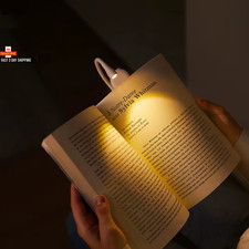 Mini Buch Licht Tragbar Clip Nachtlichter USB Aufladen LED Dimmbar Schlafzimmer Auge
