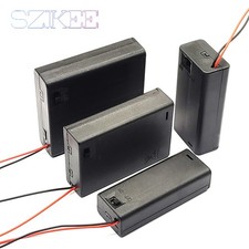AA Battery Holder Box with Switch Wire 1 2 3 4 Slot Battery Case