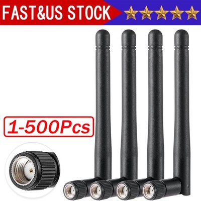 1-500 RP-SMA Antenna for WiFi 2.4GHz 5Ghz Wireless Router or Card Female Pin Lot