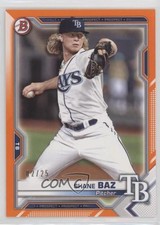 2021 Bowman Prospects Orange Border 2/25 Shane Baz #BP-134 0k9w