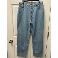 Vintage Abercrombie & Fitch Mens Light Wash Straight Leg Jeans Made in USA 34x32
