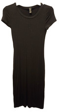 Forever 21 Black fitted dress Short Sleeve Size XS Midi