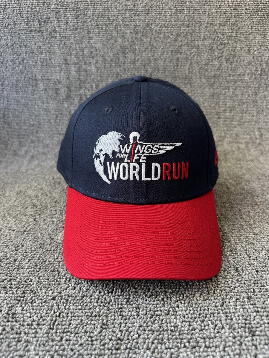 New Era Wings for Life 39THIRTY Fitted Navy Red Small Medium Hat