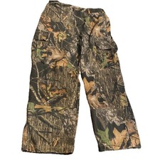 Y2K Camo Cargo Pants Mens M Cotton Break Up Foliage Grunge Baggy Urban Hunting