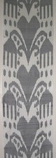 11 Yard HAND MADE UZBEK Natural SILK IKAT ADRAS FABRIC 9033