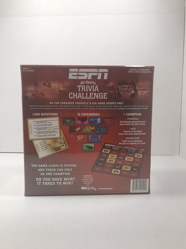 ESPN All Sports Trivia Challenge Game 1500 Questions NEW in Factory Sealed Box - 第 2/3 張圖片
