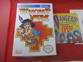 Whomp 'Em (Nintendo Entertainment System, 1991) NES COMPLETE w/ Box manual