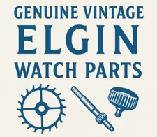 SB5: Vintage ELGIN Watch Parts | Mixed Calibers | Wheels - Balance - Screws -OEM