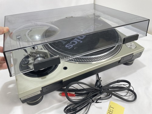 Technics SL-1200MK5 Silver with Dust Cover Direct Drive DJ Turntable From Japan - Picture 7 of 19