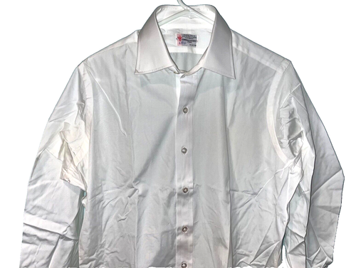 Turnbull & Asser 100% Cotton White Dress Shirt 15 1/2 - 39cm England Made VTG
