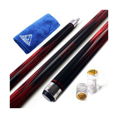 CUESOUL SOOCOO Series 58'' 19oz Maple Pool Cue Black 11.5mm