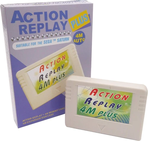 EMS Action Replay 4M Plus Sega Saturn 1M/4M RAM Cart Cheat Device Region-Free Im