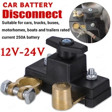 Battery Isolator Switch 12-24V Disconnect Power Cut Off Kill Car Boat RV Truck