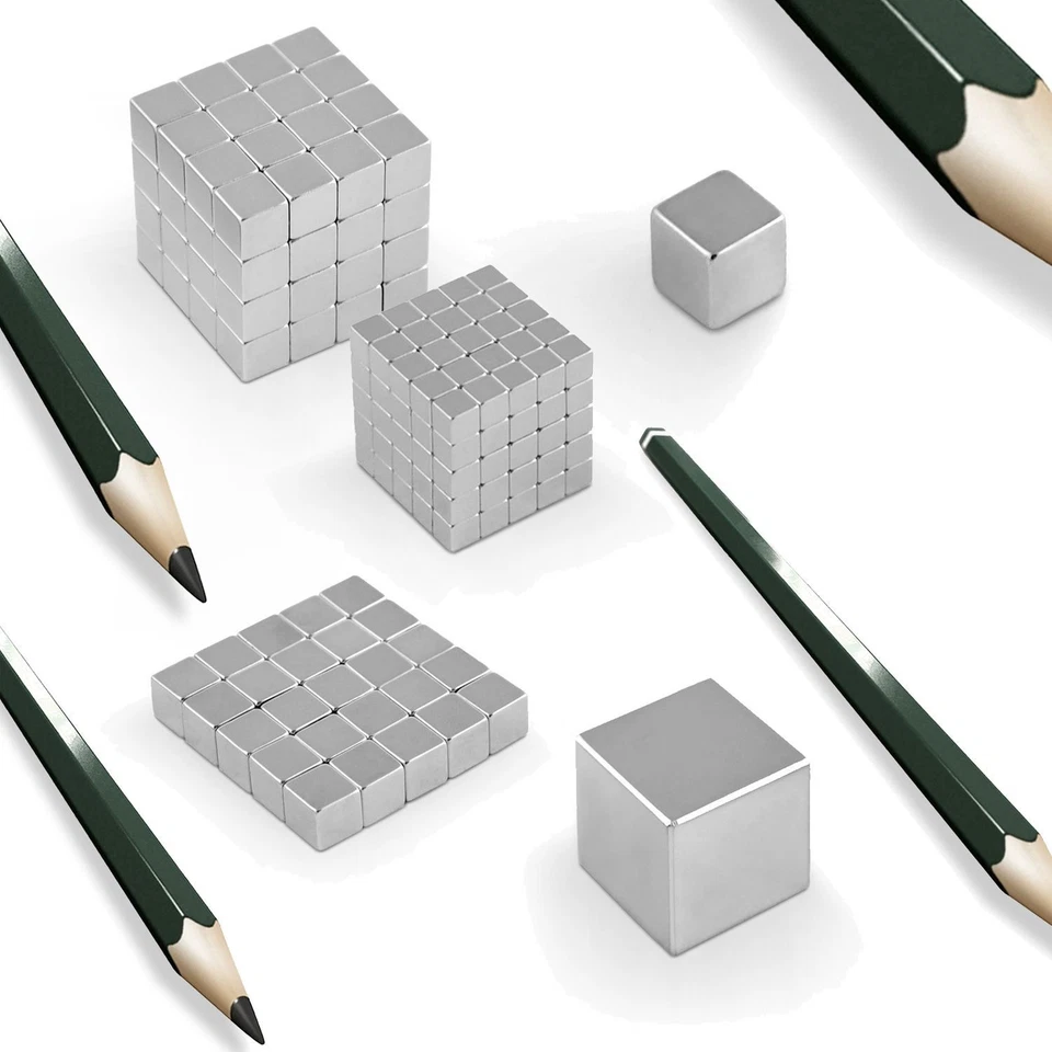 Neodym Magnete Würfel bis 3-50mm NdFeB N45 N52 Pinwand Magnet Magnettafel