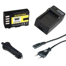 Batteria Patona + caricabatteria casa/auto per Panasonic Lumix DMC-GH3
