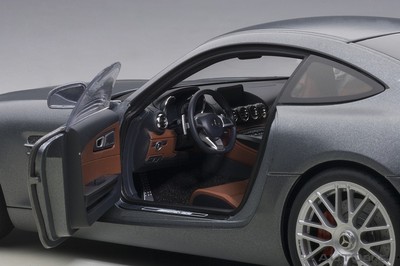 Norev Mercedes AMG GTS 2015 – Maquette 1/43 Gris Mat Métallisé (Neuf, Boîte)