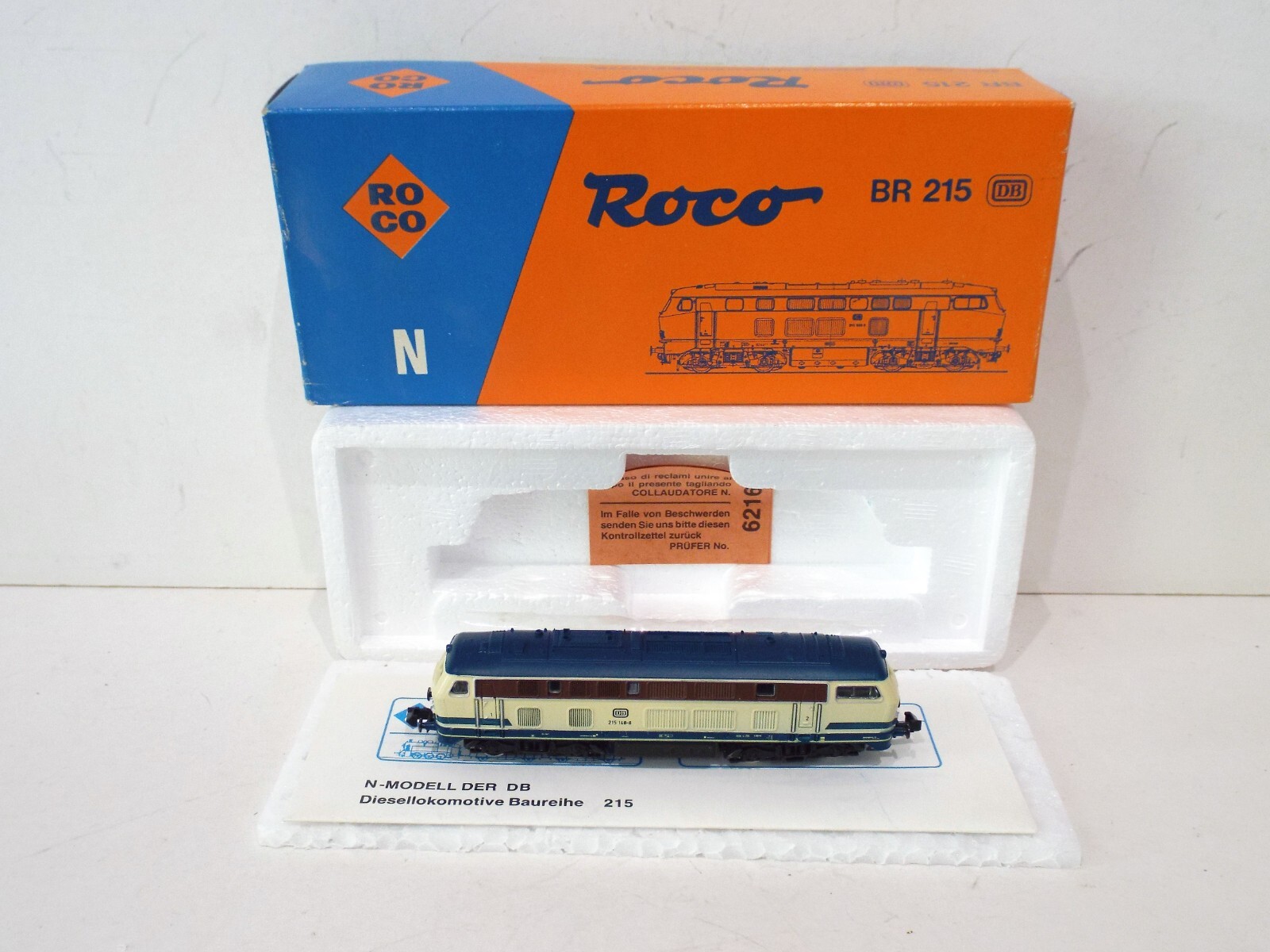 ROCO 23221 N GAUGE BR 215 DB 215-148-8 DIESEL LOCOMOTIVE NOS BOXED (N3)