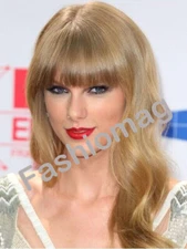 Taylor Swift Long Capless Synthetic Hair Wigs Women Natural Fashion Daily Wigs