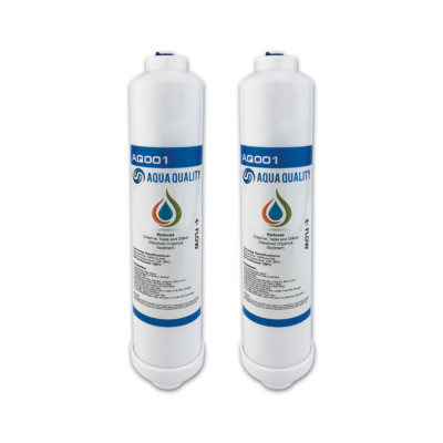 Aqua Qualität Unter Waschbecken Inline Pushfit Wasserfilter Kartuschen - 2er Pack