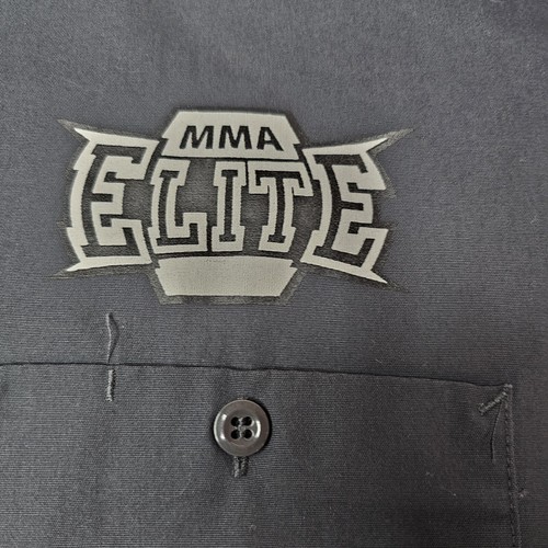 RARE! MMA Elite Skeleton Knight Button Down Shirt Size 2XL Cyber Y2K Mallgoth - Picture 4 of 11