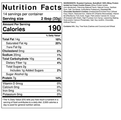 Fit Butters - Cashew Butter Spread 16oz