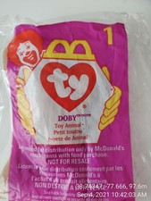 TY Teenie Beanie Babies w/Errors -1993- 1 DOBY - In Original Pkg. Unopened