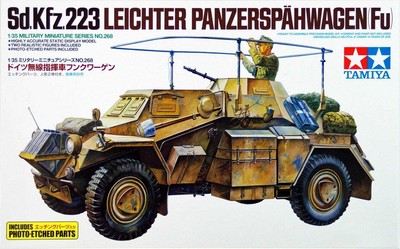 TAMIYA 35268 1:35 German Armored Car Sd.Kfz.223 w/Etched Parts Plastic Model Kit
