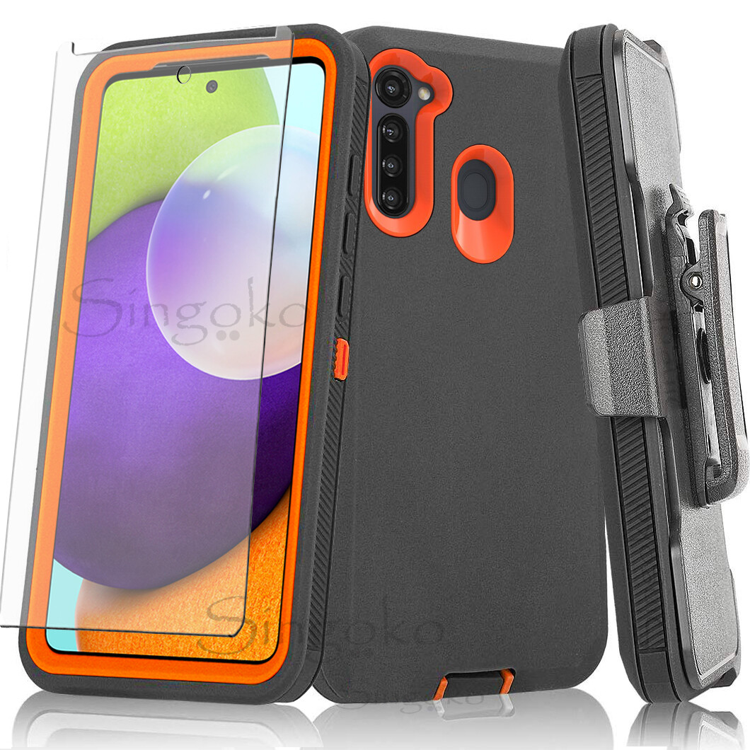 Screen Protector Samsung A11 Case With Clip RUGGED - Main Image