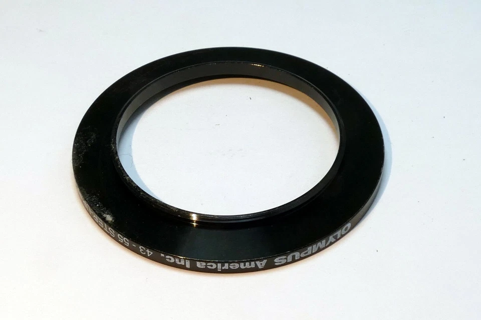 Olympus 43mm a 55mm Anillo Step-up Adaptador Metal Doble Rosca  Foto 2 de 4
