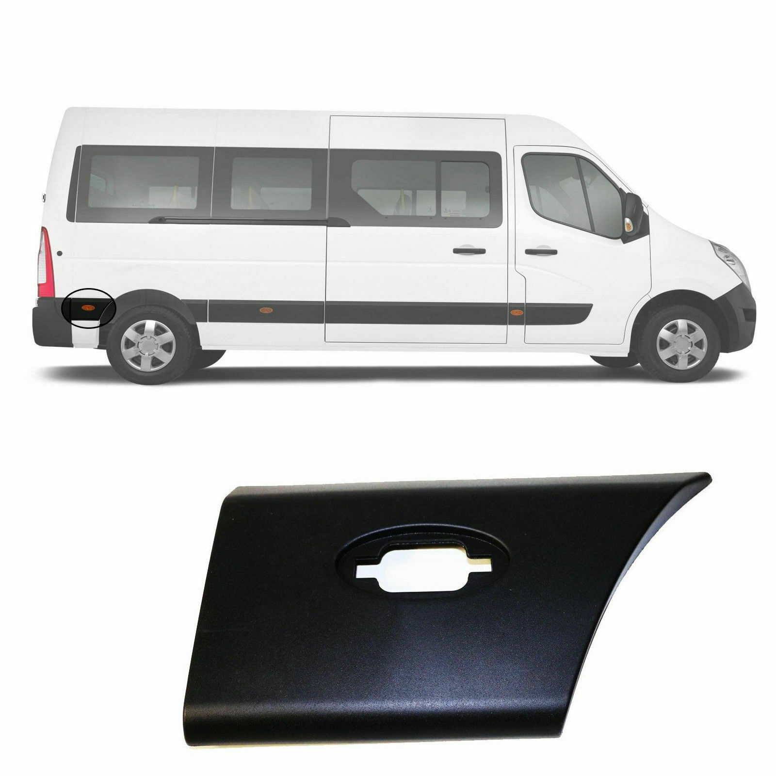 Panneau moulage latéral panneau arrière droit pour Renault Master MK 3 2010-2016