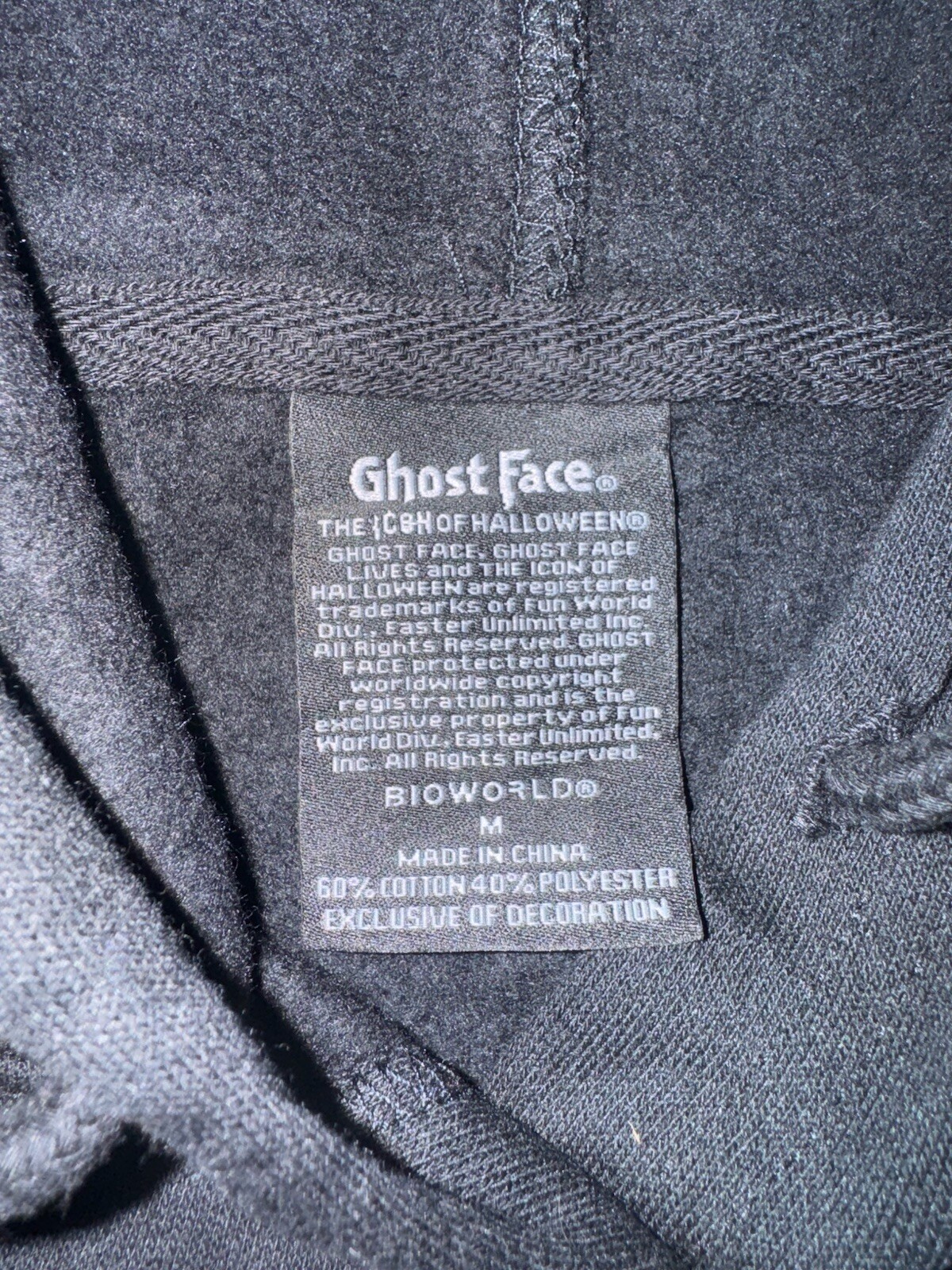 Ghost face Pullover Hoodie Medium. - image 3