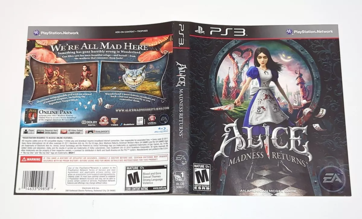 Alice Madness Returns (PlayStation 3) 