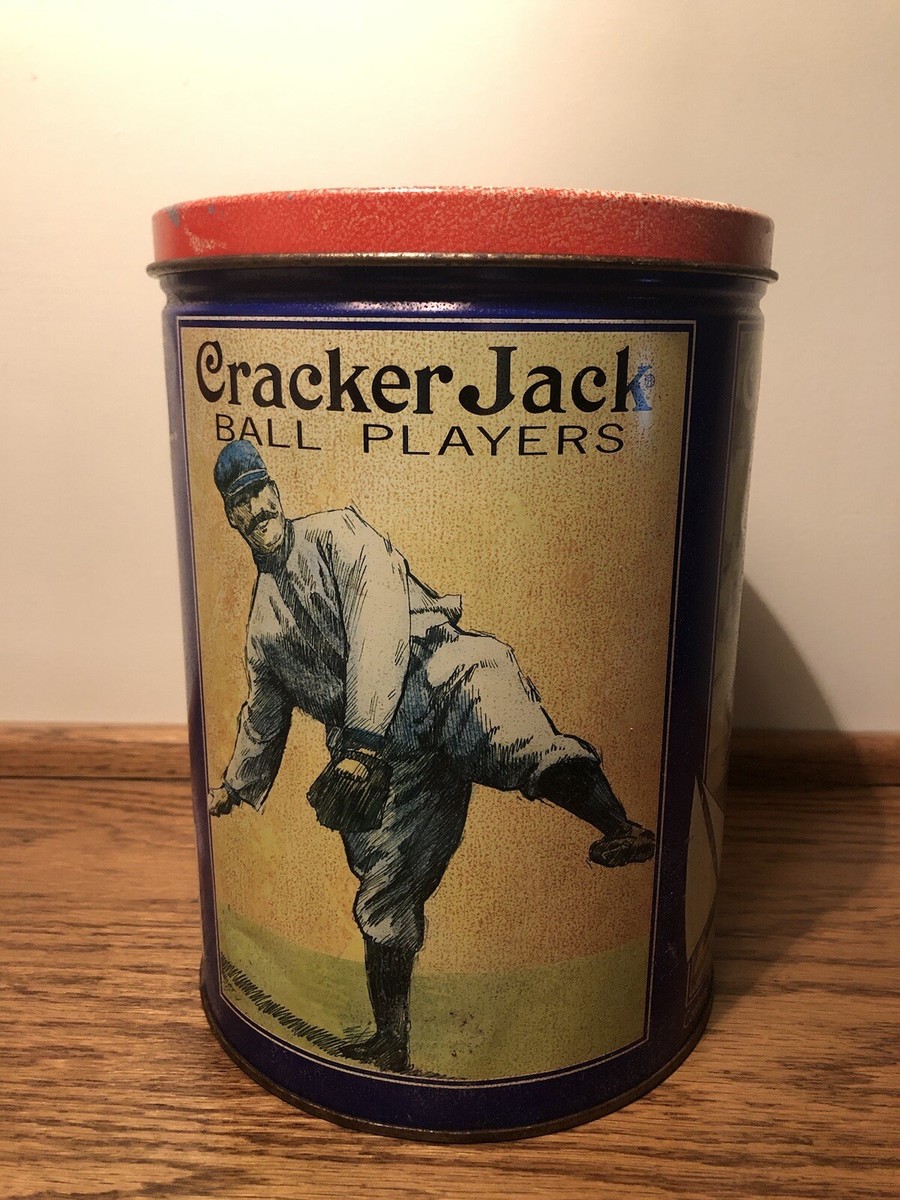 Vintage 1992 Limited Addition Cracker Jack Tin ( 8 Inches Tall