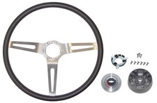 1967 1968 Chevelle El Camino Black Comfort Grip Steering Wheel Kit 67-3625-cgkit