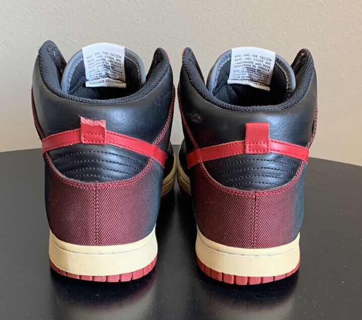 Nike Dunk High North Varsity Mens US Size 12 Red Black