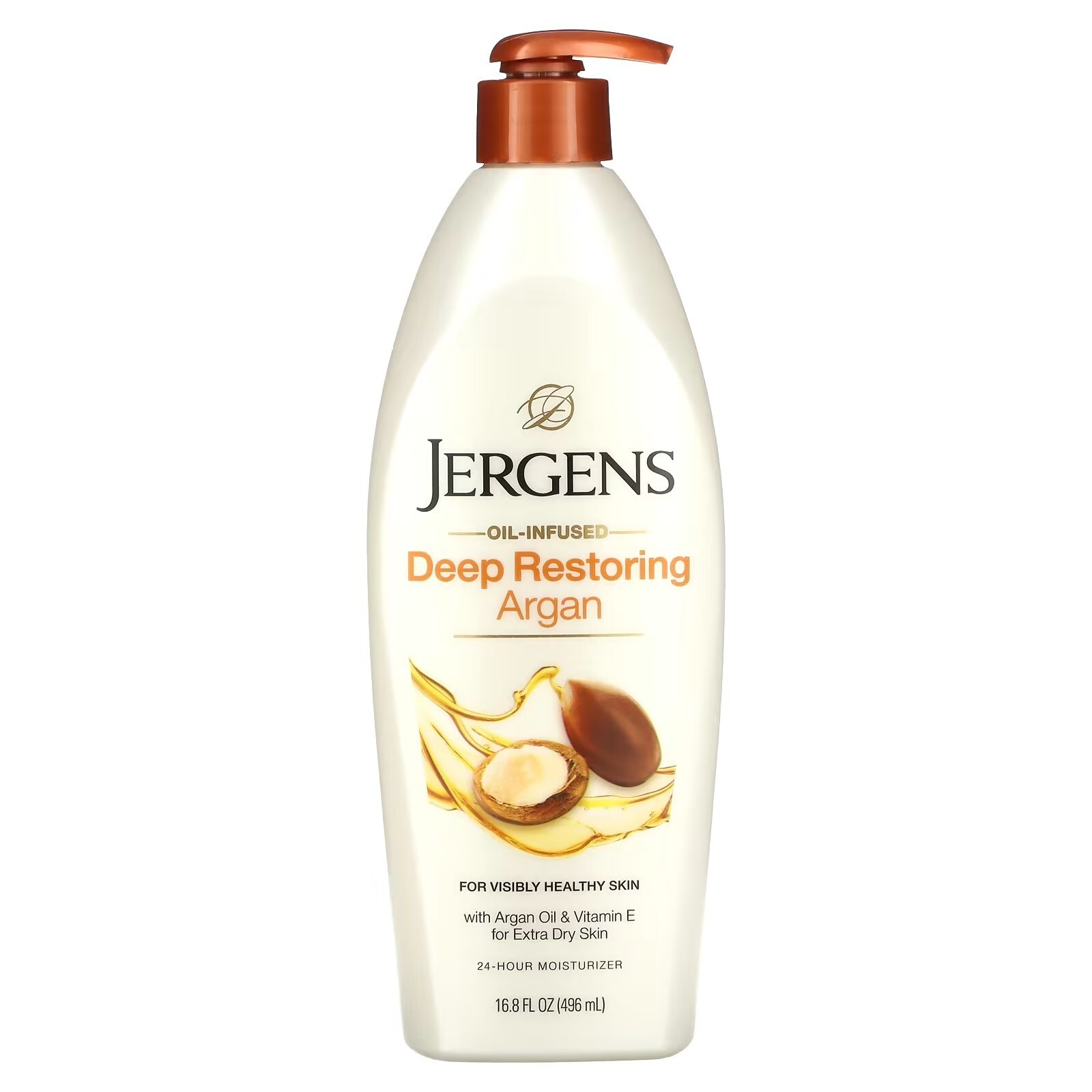 Lait Réparateur Jergens à l'Huile d'Argan Nourrissante pour Peau Sèche
