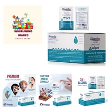 HAND SANITIZING WIPES - 100ct - Individually Packed Premium Hand Sanitizing W...