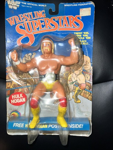 WWF LJN Wrestling Superstars Hulk Hogan MOC Sealed...