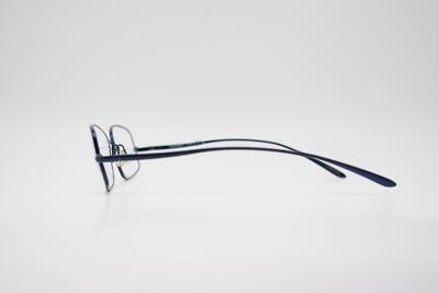 Monture De Lunettes Seiko T632 En Titane Bleu - Demi-monture Neuve Sans étiquette, Unisexe