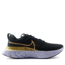 Nike React Infinity Run Flyknit 2 Black Metallic Gold W for sale