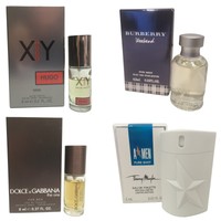 Mens Aftershave Miniature Mini Gift Travel X4 Hugo Boss Dolce & Gabbana Burberry Mens Aftershave Miniature Mini Gift Travel X4 Hugo Boss Dolce & Gabbana Burberry